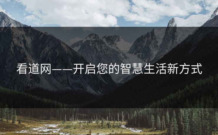 看道网——开启您的智慧生活新方式